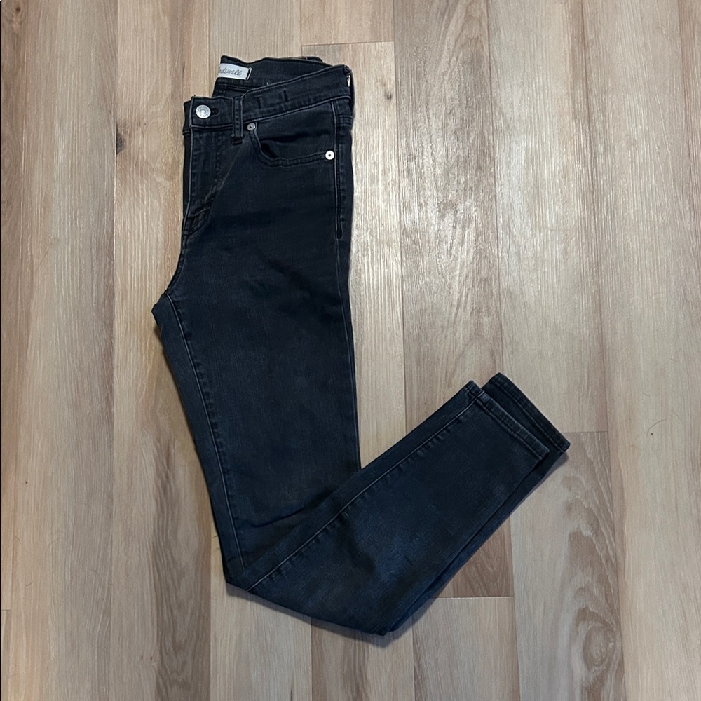 Madewell Women's Black Skinny Jeans 9" High Riser Skinny Skinny